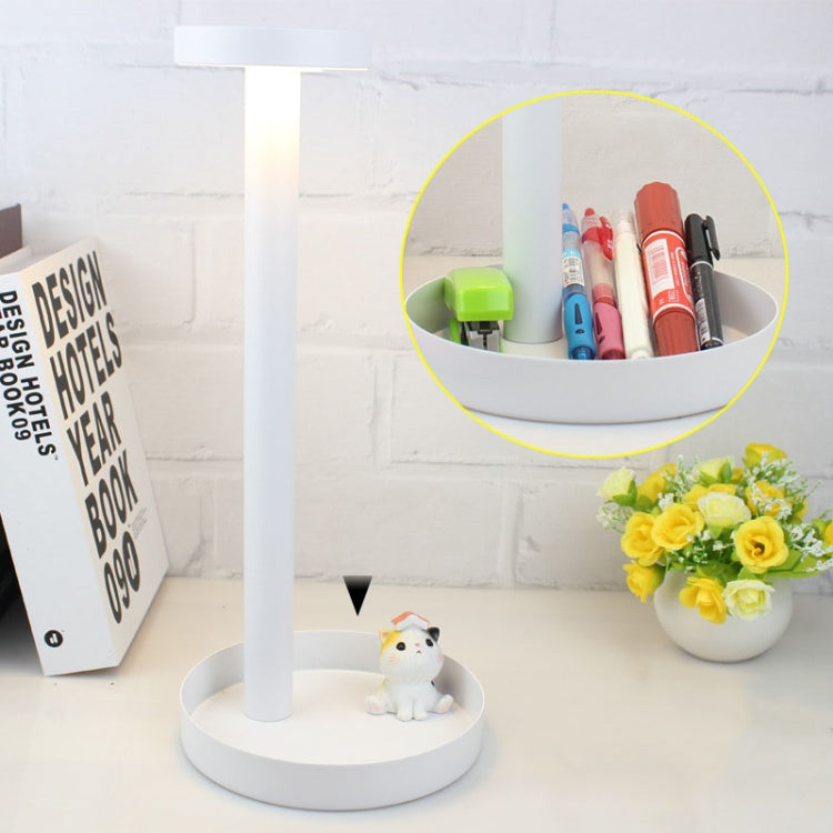 BC965 Student Eye Protection USB Waterproof LED Table Lamp Bedside Bar Table Lamp, Colour: White Storage by buy2fix