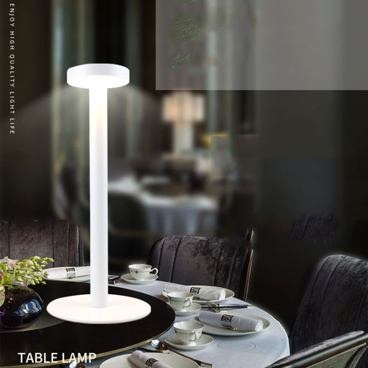 BC965 Student Eye Protection USB Waterproof LED Table Lamp Bedside Bar Table Lamp, Colour: White Storage by buy2fix