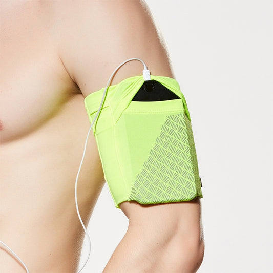 Reflective Motion Arm Bag Close Mobile Phone Bag, Size:M(Fluorescent Yellow) - Other by buy2fix | Online Shopping UK | buy2fix