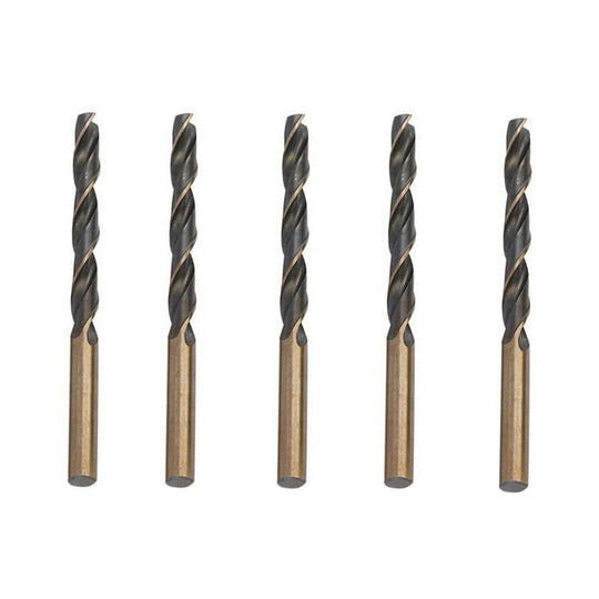 5 PCS 12.5mm Steel Plate High-Speed Steel 4341 Black Yellow Twist Drill