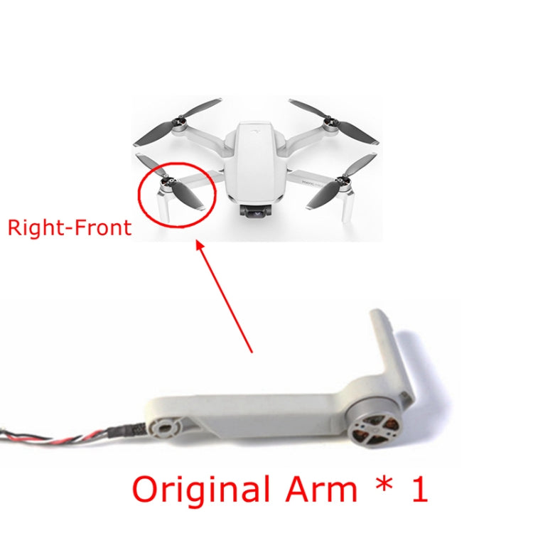 For DJI Mavic Mini Drone Arm With Motor Repair Parts (Right Front Arm) - DJI Mini Series by buy2fix | Online Shopping UK | buy2fix