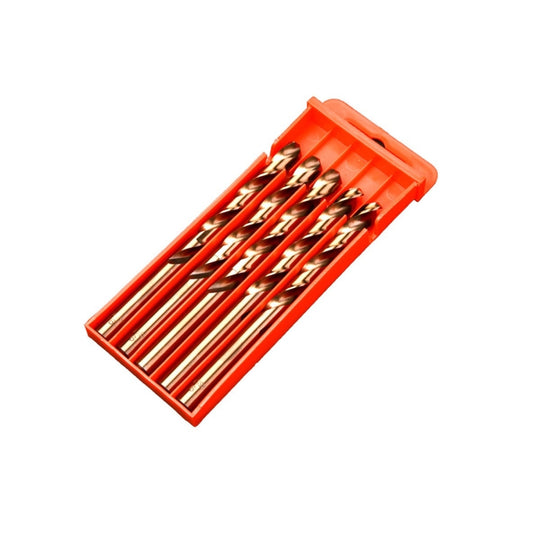 5pcs / Pack 9.0mm High Speed Steel M35 Cobalt-Containing Twist Drill Fully Ground Stainless Steel Drill Bit