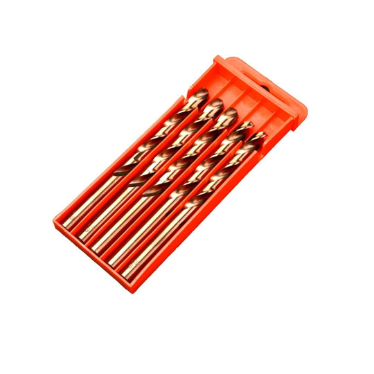 5pcs / Pack 9.5mm High Speed Steel M35 Cobalt-Containing Twist Drill Fully Ground Stainless Steel Drill Bit