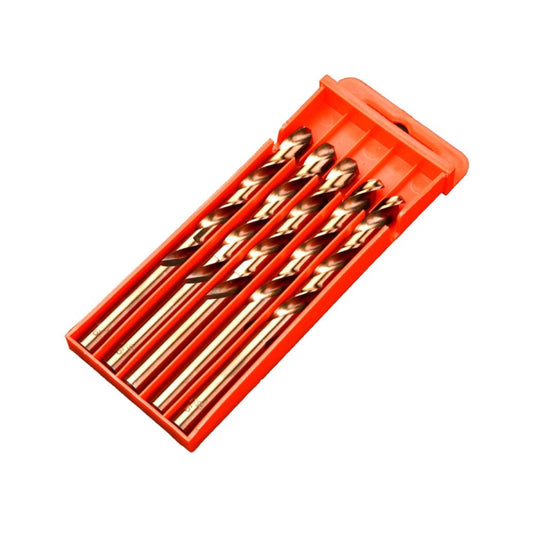 5pcs / Pack 10.5mm High Speed Steel M35 Cobalt-Containing Twist Drill Fully Ground Stainless Steel Drill Bit