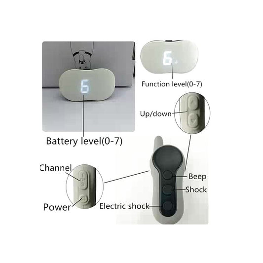 Remote Control Dog Training Device Bark Stopper Rechargeable Collar Waterproof Electric Shock Vibration Trainer, Specification: One for One, Random Package Delivery - Training Aids by buy2fix | Online Shopping UK | buy2fix