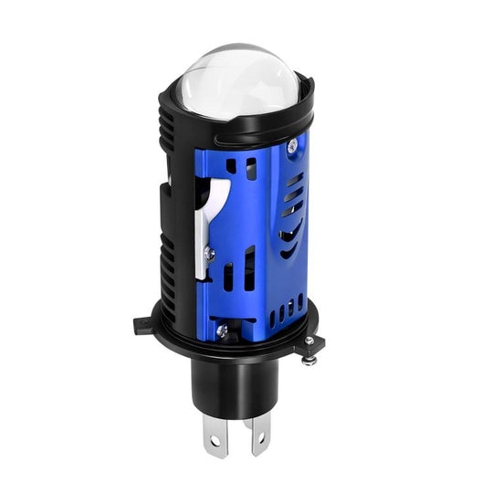 48W High-power LED Spotlight H4 Car Headlight With Solenoid Valve(Blue)