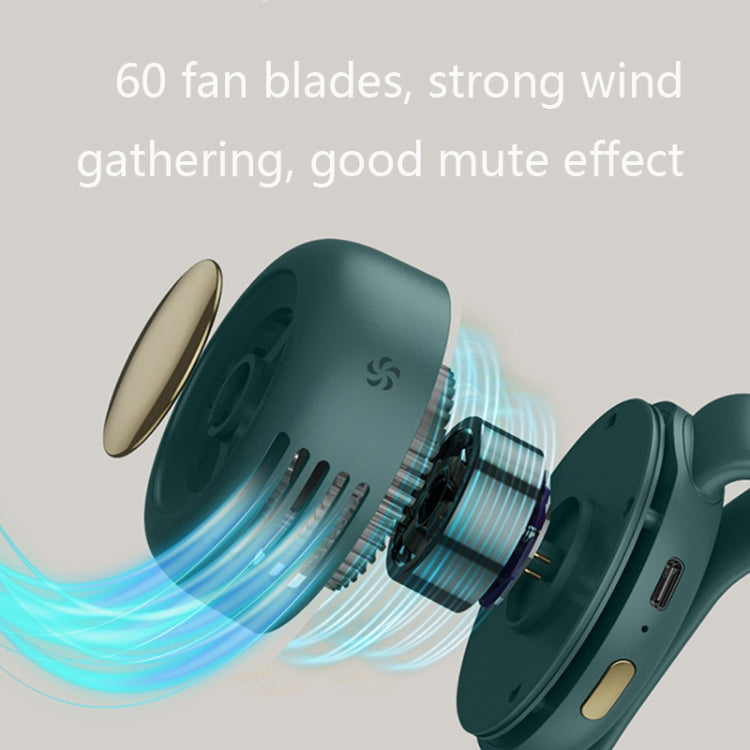 MF019 Small Whirlwind Leafless Fan Portable Clip Waist Fan(White) - Electric Fans by buy2fix | Online Shopping UK | buy2fix