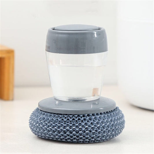 Multifunctional Push-Type Cleaning Brush Kitchen Detergent Automatic Liquid Addition Dishwashing Brush(PET Pot Brush) - Cleaning Tools by buy2fix | Online Shopping UK | buy2fix