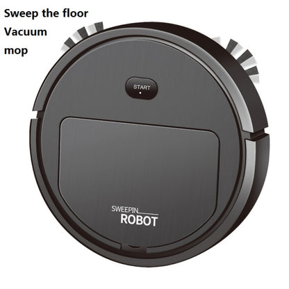 Household Automatic Smart Charging Sweeping Robot, Specification: 3 in 1（Black） by buy2fix