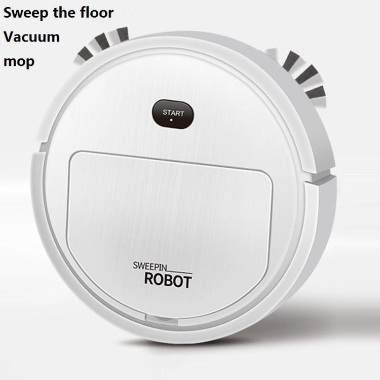 Household Automatic Smart Charging Sweeping Robot, Specification: 3 in 1（White） by buy2fix