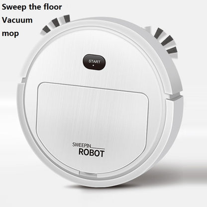Household Automatic Smart Charging Sweeping Robot, Specification: 3 in 1（White） by buy2fix