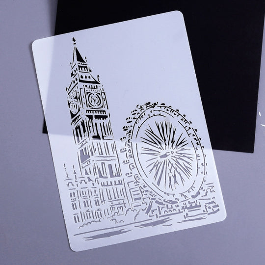 4 Big Ben Construction Series Painting Template Theme City A4 Label Template