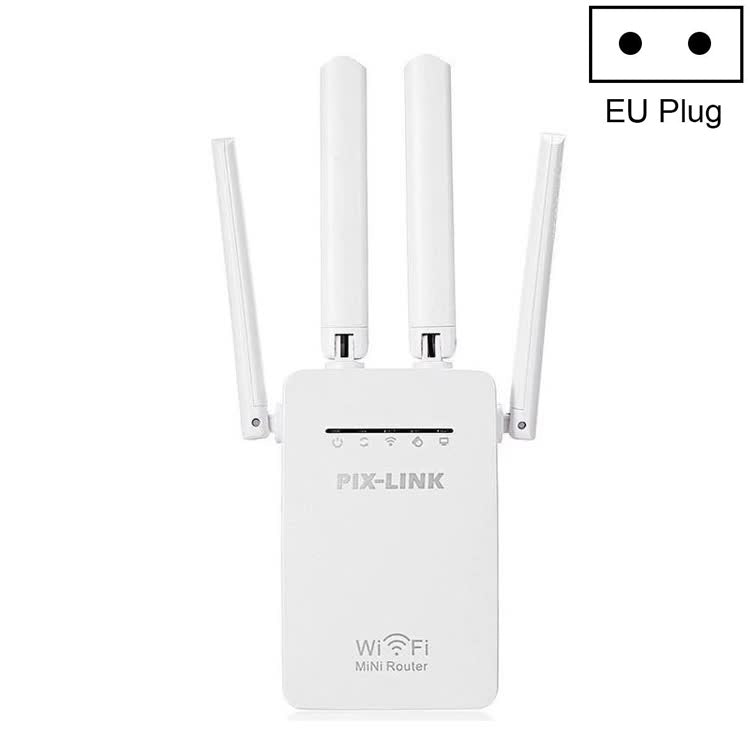 PIX-LINK LV-WR09 300Mbps WiFi Range Extender Repeater Mini Router(EU Plug) by buy2fix