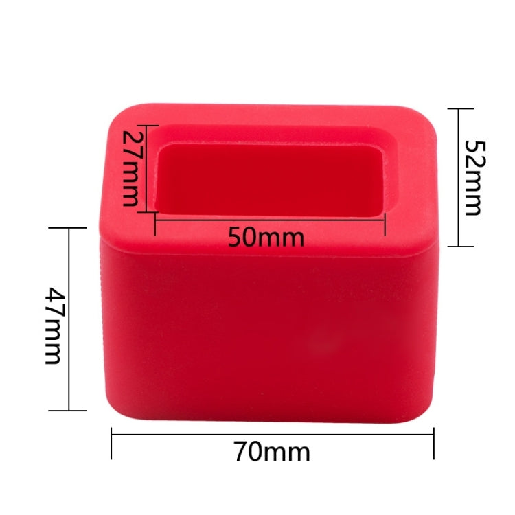 Safety Belt Holder Silicone Buckle Protective Cover(Red) by buy2fix