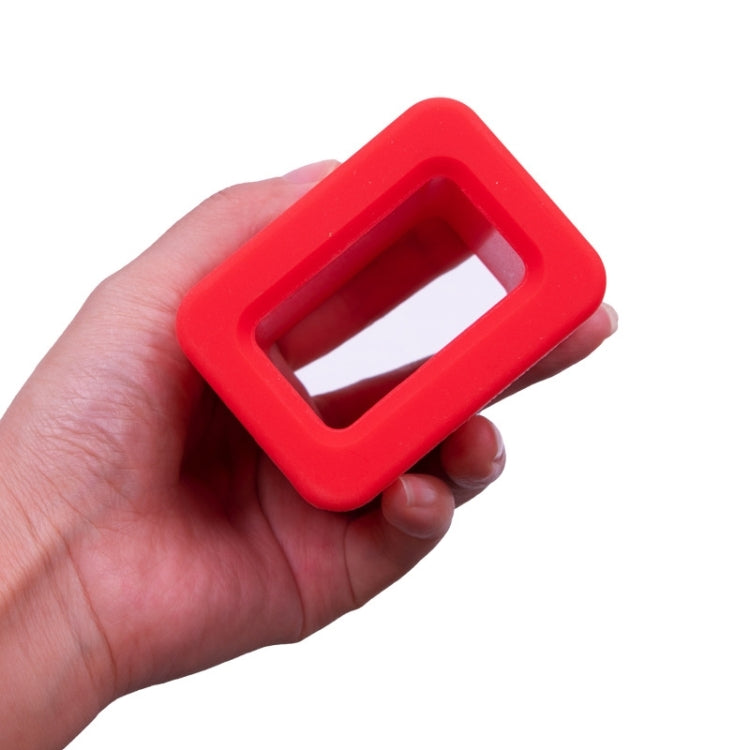 Safety Belt Holder Silicone Buckle Protective Cover(Red) by buy2fix