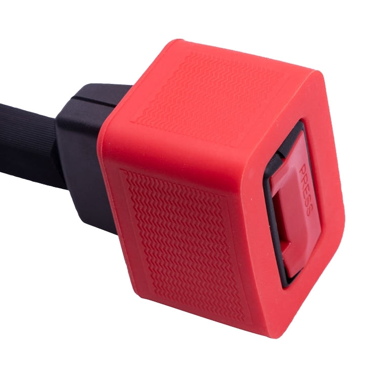 Safety Belt Holder Silicone Buckle Protective Cover(Red) by buy2fix