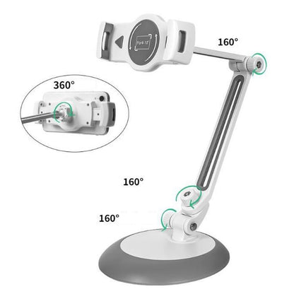 FD1 Adjustable Desktop Computer Bracket Cantilever Support Mobile Phone Lazy Bracket(White) - Desktop Holder by buy2fix | Online Shopping UK | buy2fix