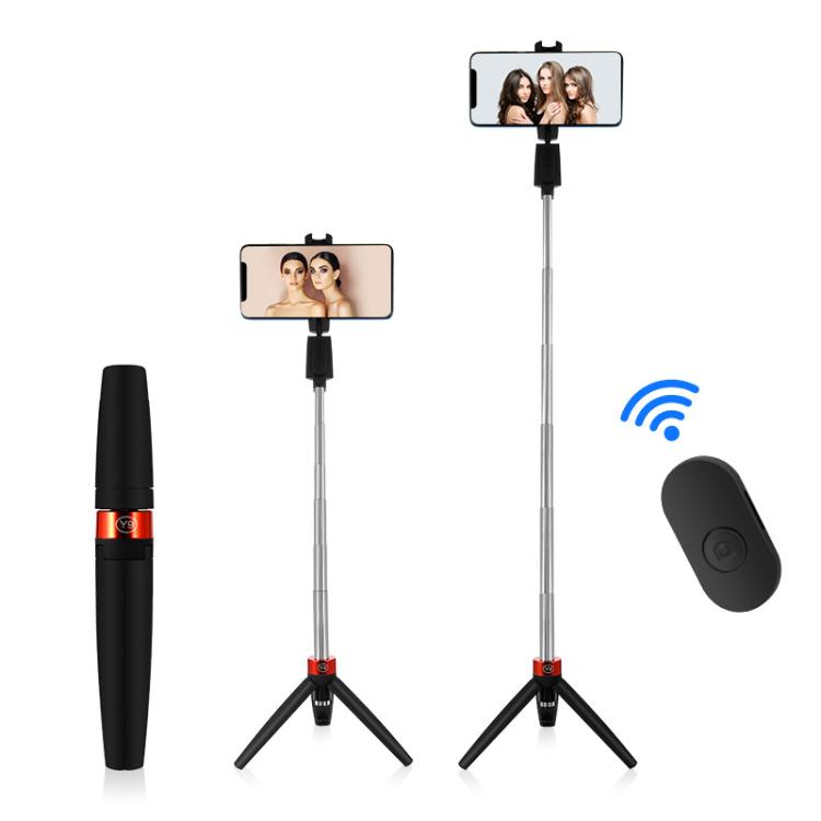 Bluetooth Selfie Stick Integrated Video Broadcasting Tripod Selfie Stick(White) - Selfie Sticks by buy2fix | Online Shopping UK | buy2fix