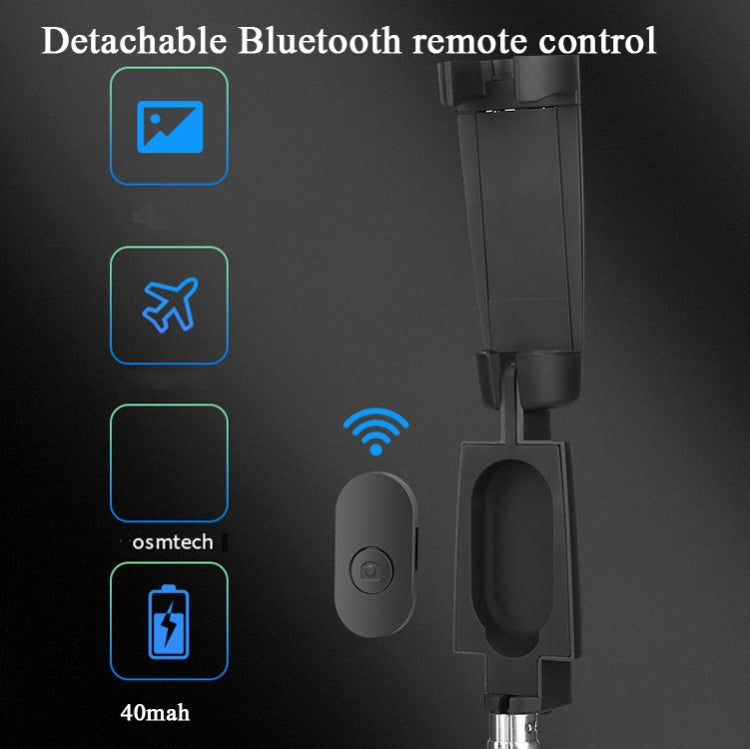 Bluetooth Selfie Stick Integrated Video Broadcasting Tripod Selfie Stick(White) - Selfie Sticks by buy2fix | Online Shopping UK | buy2fix