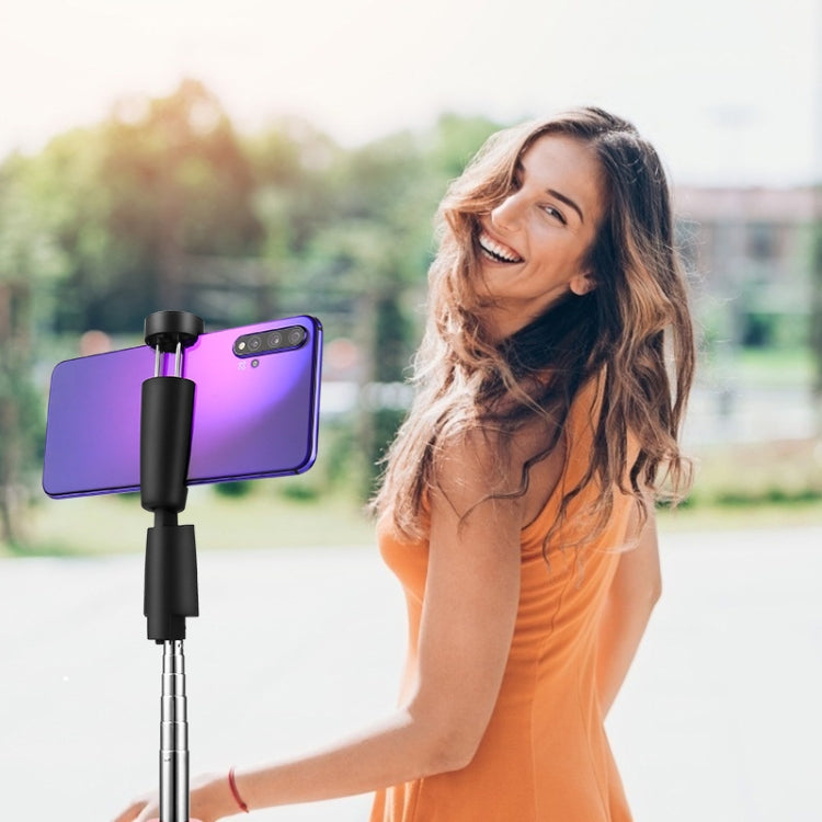 Bluetooth Selfie Stick Integrated Video Broadcasting Tripod Selfie Stick(White) - Selfie Sticks by buy2fix | Online Shopping UK | buy2fix