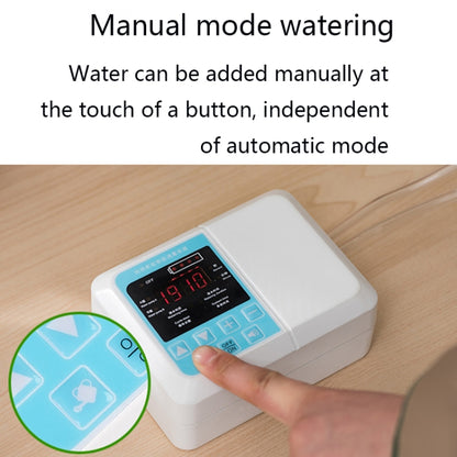 G89456 Solar Intelligent Voice Timing Automatic Flower Watering Device Lazy Plant Dripper, Specification: Single Pump 15 Sets(White) - Watering & Irrigation by buy2fix | Online Shopping UK | buy2fix