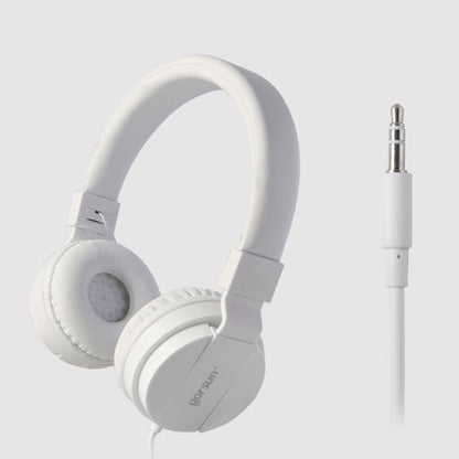 Gorsun GS-778 Mobile Phone Music Headset Wired Laptop Children Headphones(White) - Headset & Headphone by buy2fix | Online Shopping UK | buy2fix