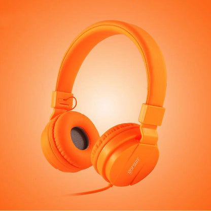 Gorsun GS-778 Mobile Phone Music Headset Wired Laptop Children Headphones(Orange) - Headset & Headphone by buy2fix | Online Shopping UK | buy2fix