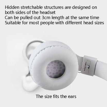 Gorsun GS-778 Mobile Phone Music Headset Wired Laptop Children Headphones(White) - Headset & Headphone by buy2fix | Online Shopping UK | buy2fix