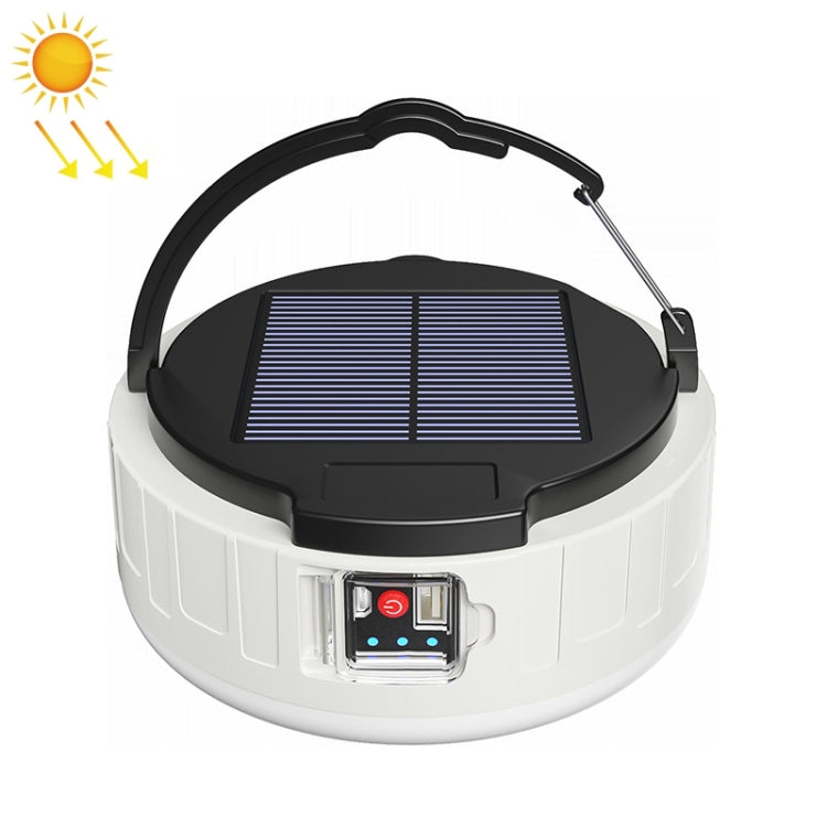 HB208 Solar Power 10W 37 LED Household Emergency Light Mobile Night Market Light Camping Light by buy2fix
