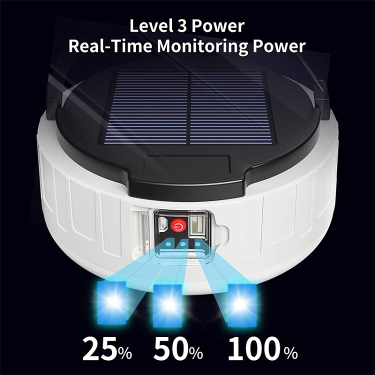 HB208 Solar Power 10W 37 LED Household Emergency Light Mobile Night Market Light Camping Light by buy2fix
