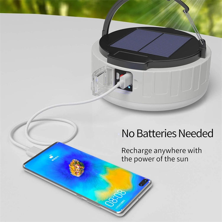 HB208 Solar Power 10W 37 LED Household Emergency Light Mobile Night Market Light Camping Light by buy2fix