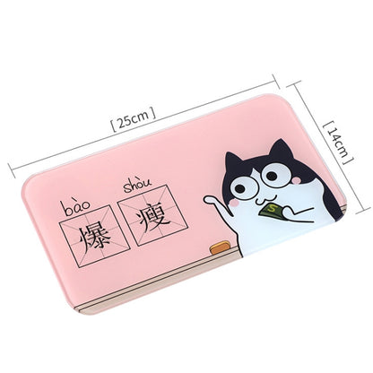 ZJ25 Mini Cartoon Weight Scale Home Accurate Portable Human Body Scale Battery(Meow) by buy2fix