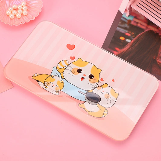 ZJ25 Mini Cartoon Weight Scale Home Accurate Portable Human Body Scale Charging(Meow) by buy2fix