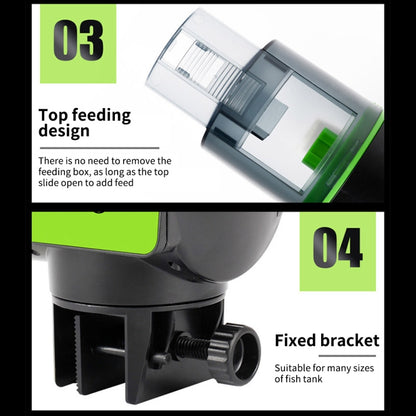 AquaBlue Fish Tank Intelligent Timing Automatic Feeder Aquarium Goldfish Feeder Large Capacity Fish Feeder,Model: AF-2019B English Version - Feeders by buy2fix | Online Shopping UK | buy2fix