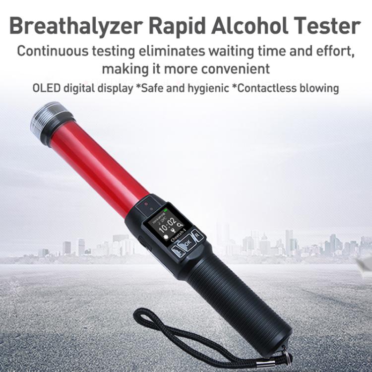 Cheetah No. 1 Alcohol Tester Blowing Baton Alcohol Tester With Flashlight Function，CN Plug by buy2fix