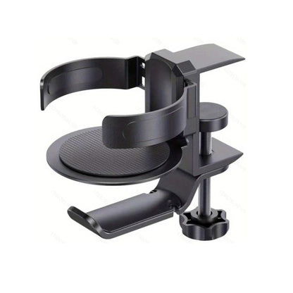 Rotating Cup Holder Headphone Holder Internet Cafe Monitor Headphone Hanger( Black) - Headset Stand by buy2fix | Online Shopping UK | buy2fix