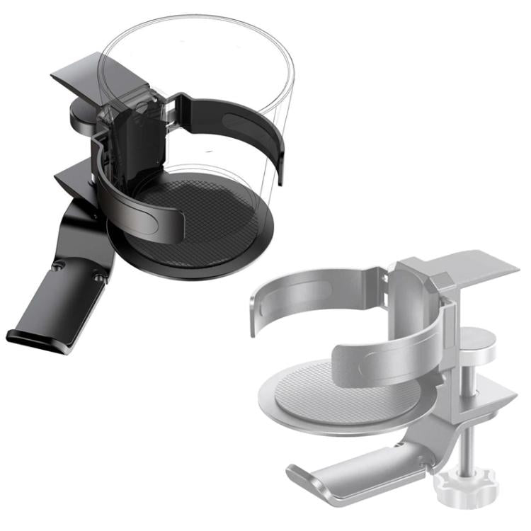 Rotating Cup Holder Headphone Holder Internet Cafe Monitor Headphone Hanger(Moonlight Silver) - Headset Stand by buy2fix | Online Shopping UK | buy2fix