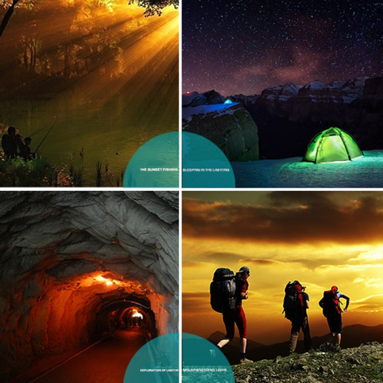 Solar Camping Light Household Outdoor LED Lighting Bulb Light, Style: 508 Remote Control (Blue Orange) by buy2fix