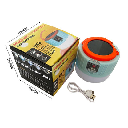 Solar Camping Light Household Outdoor LED Lighting Bulb Light, Style: 508 Remote Control (Blue Orange) by buy2fix