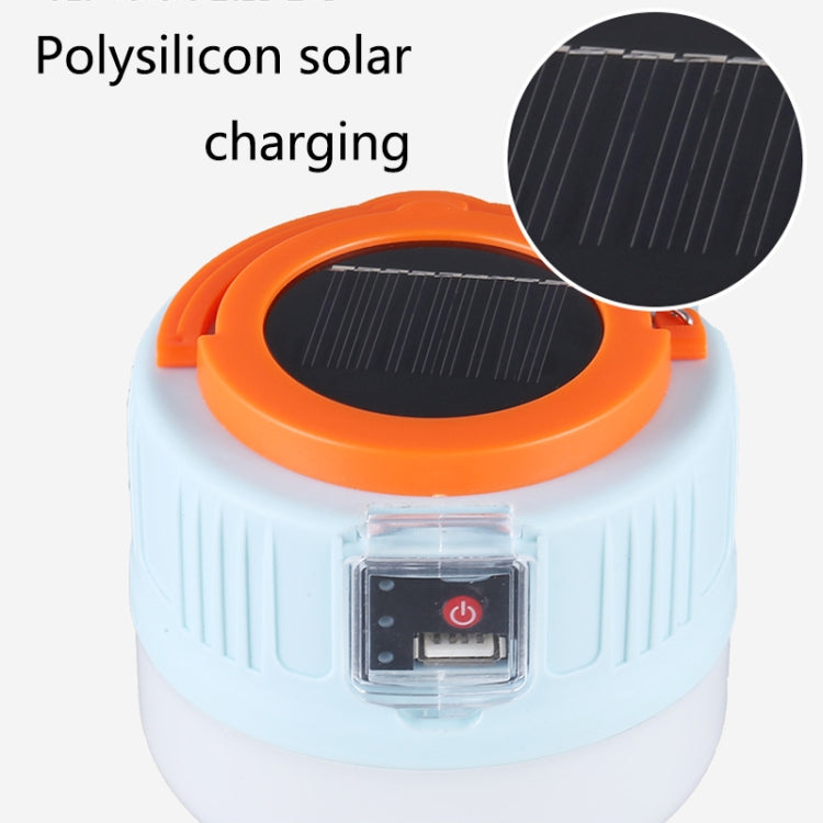 Solar Camping Light Household Outdoor LED Lighting Bulb Light, Style: 509 Charging (Blue Orange) by buy2fix