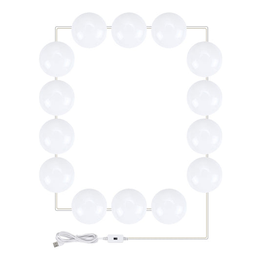LED Makeup Lamp Mirror Front Beauty Fill Light Hand Sweep Sensation Lamp, Power source: 14 Bulbs - Sensor LED Lights by buy2fix | Online Shopping UK | buy2fix