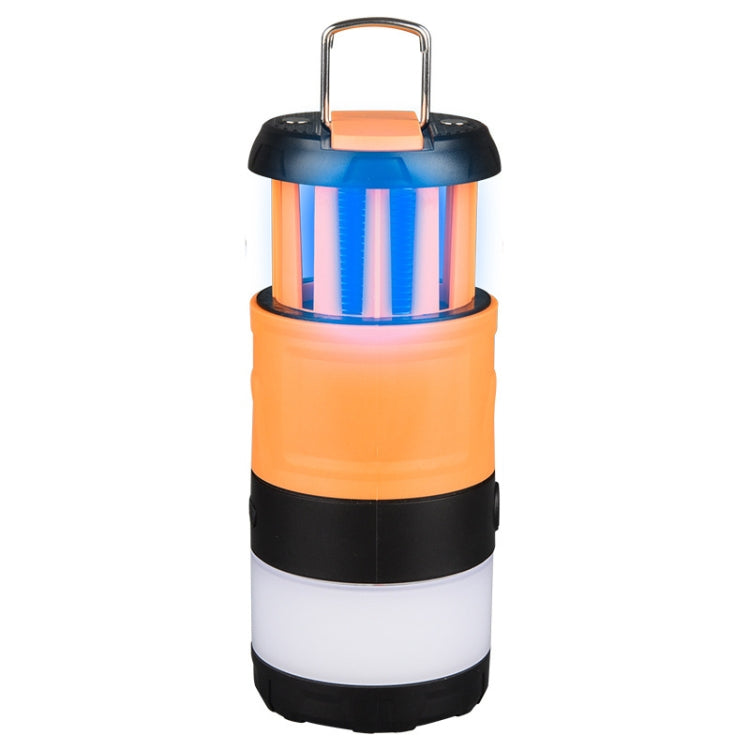 Outdoor LED Waterproof Electric Mosquito Killer Lamp Camping Lamp Flashlight(Orange) by buy2fix