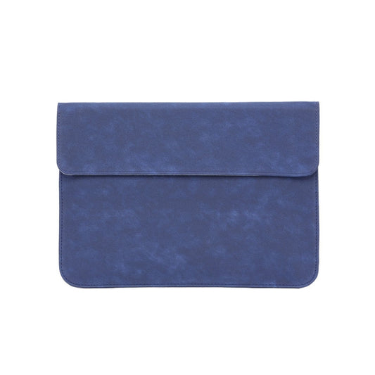 Horizontal Sheep Leather Laptop Bag For Macbook Air/ Pro 13 Inch  A2337/A1989/A2179/A2338/A1708(Liner Bag (Dark Blue)) - Protective Bags by buy2fix | Online Shopping UK | buy2fix