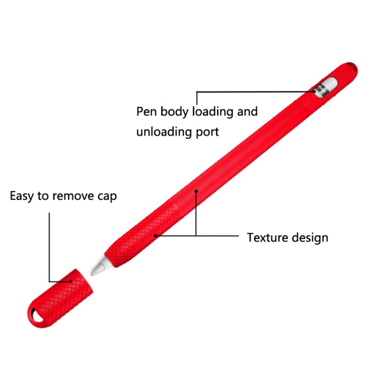 5 PCS Stylus Silicone Protective Case For Apple Pencil 2(Yellow) by buy2fix