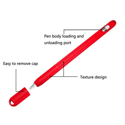 5 PCS Stylus Silicone Protective Case For Apple Pencil 2(Yellow) by buy2fix