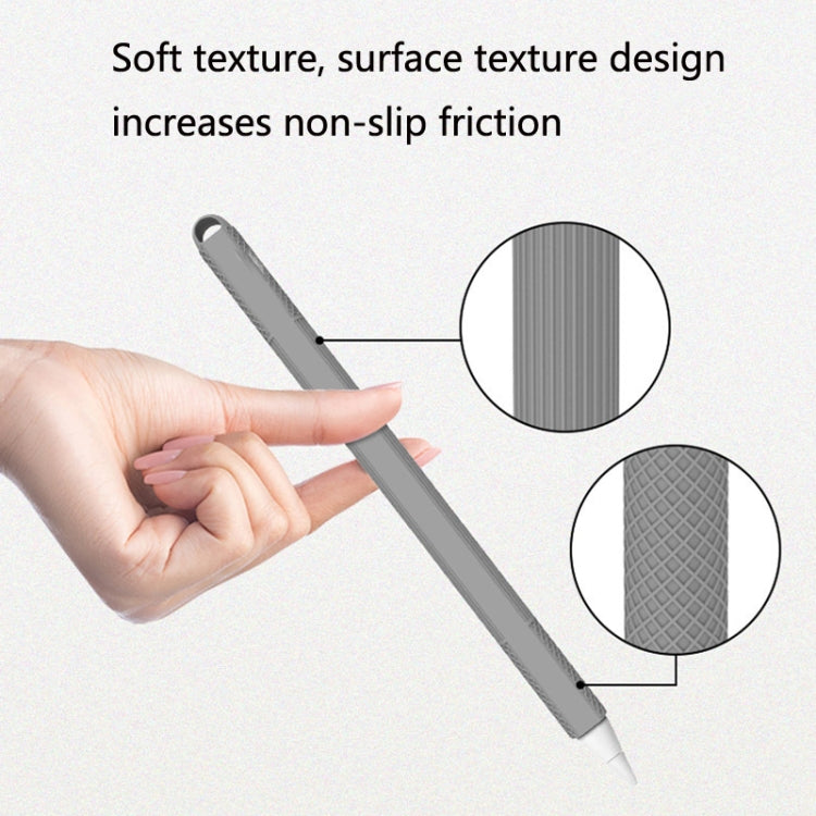 5 PCS Stylus Silicone Protective Case For Apple Pencil 2(Yellow) by buy2fix