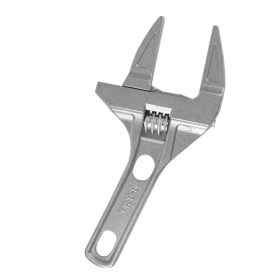 Aluminum Adjustable Large Opening Bathroom Wrench Hardware Tools, Specification: No Package Ordinary Version(Silver)