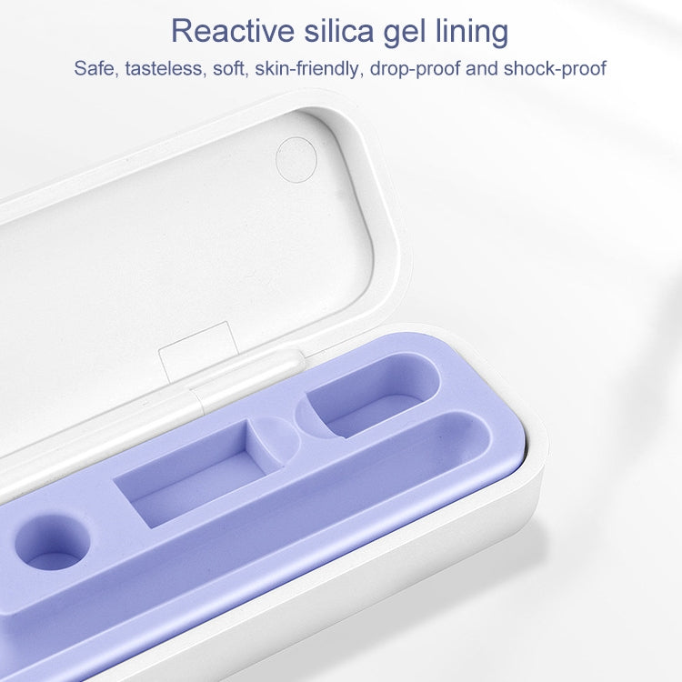 2 PCS Silicone Stylus Storage Box For Apple Pencil 1 / 2(Cloves Purple) - Pencil Accessories by buy2fix | Online Shopping UK | buy2fix