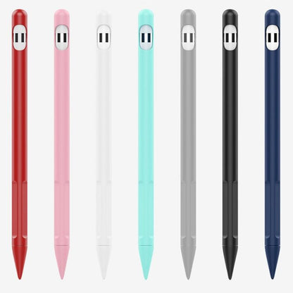 2 Sets 4 In 1 Stylus Silicone Protective Cover + Anti-Lost Rope Set For Apple Pencil 1(Business Gray) by buy2fix