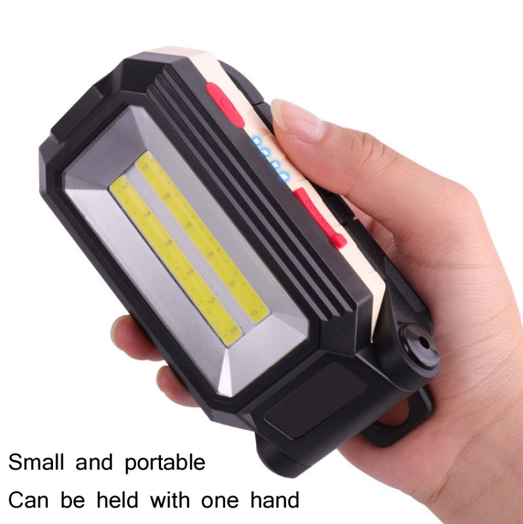 W559 2 COB + T6 Glare Car Inspection Working Light USB Charging LED Folding Camping Lamp with Hook + Magnet by buy2fix